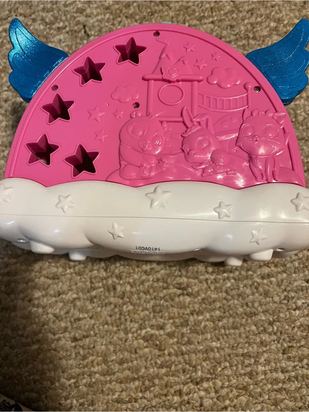 T.O.T.S Pink Playstage with Blue Glitter Wings and White Cloud Base